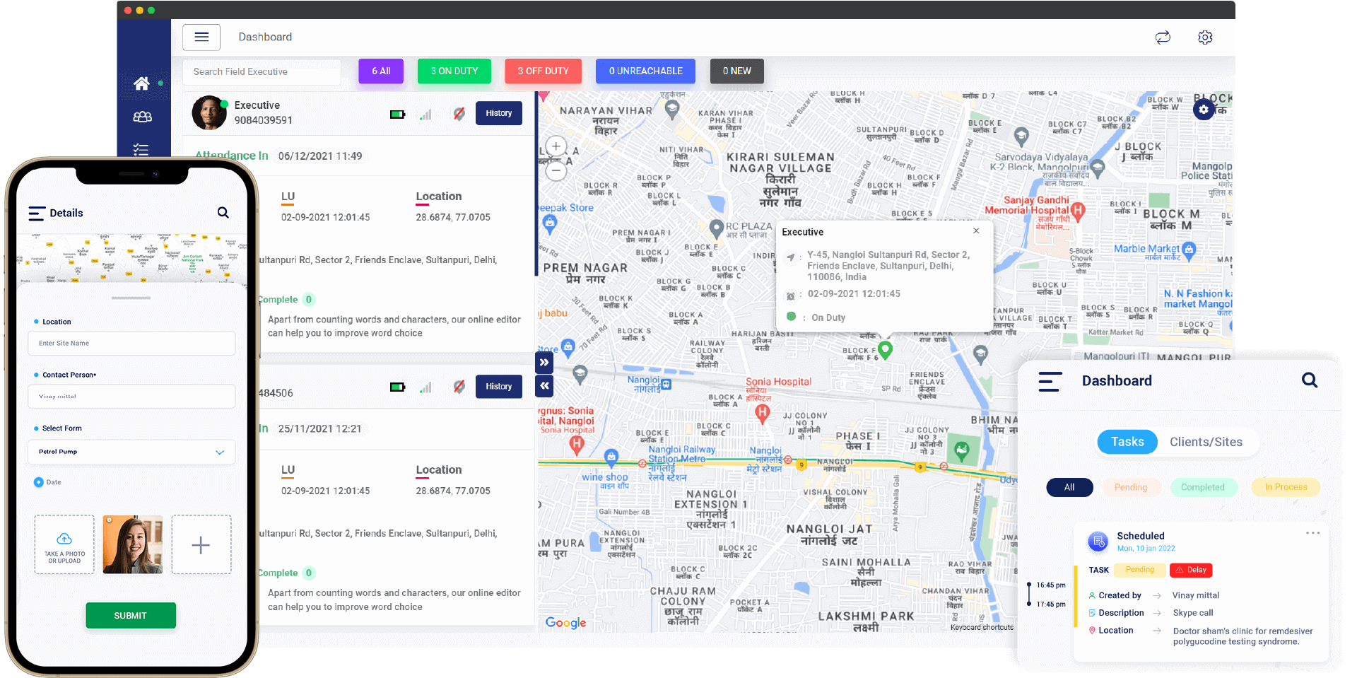 #1 Field Employee Tracking Software -Try TrackoField Free